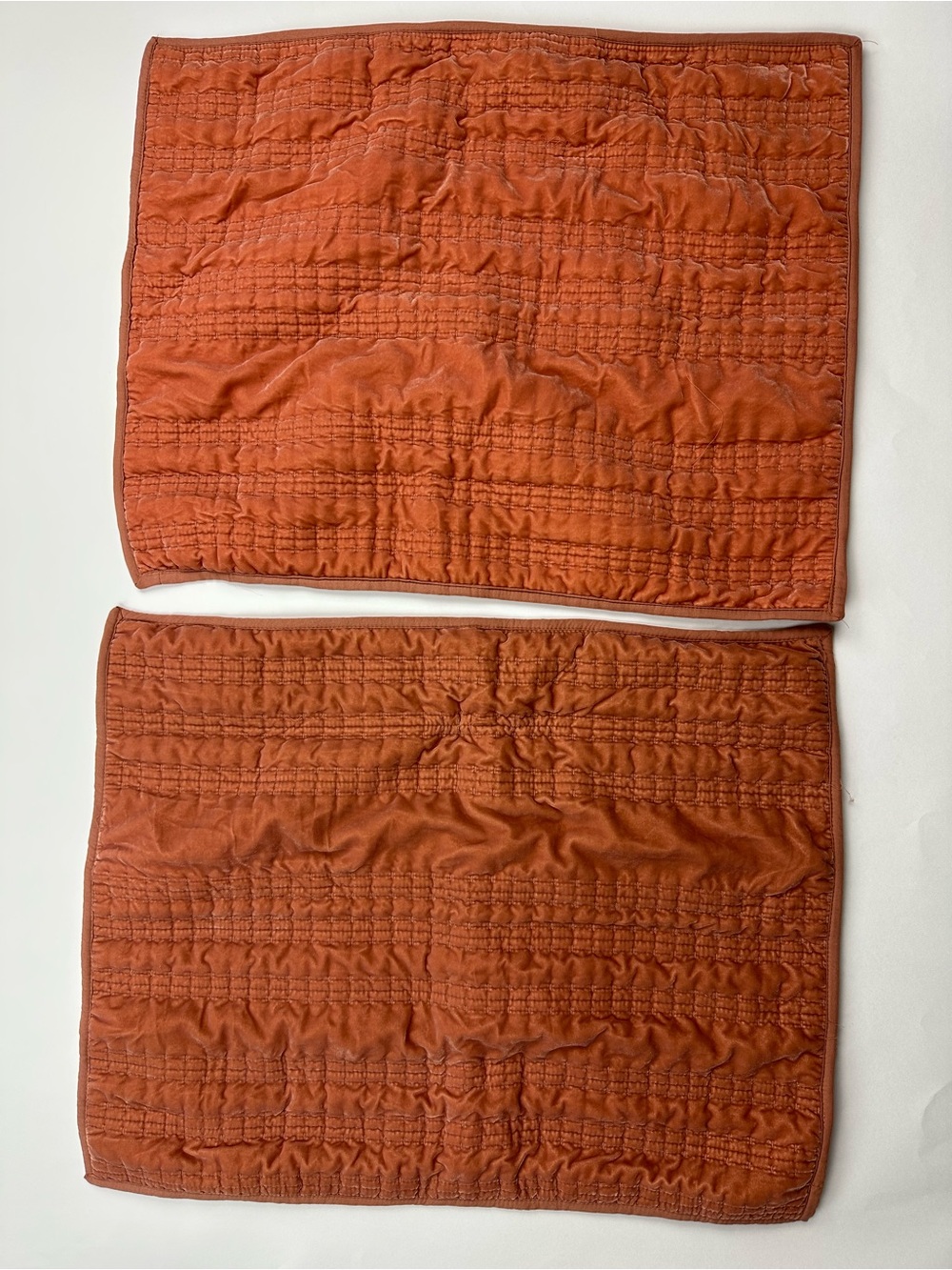 Threshold Velveteen Apricot Standard Pillow Shams